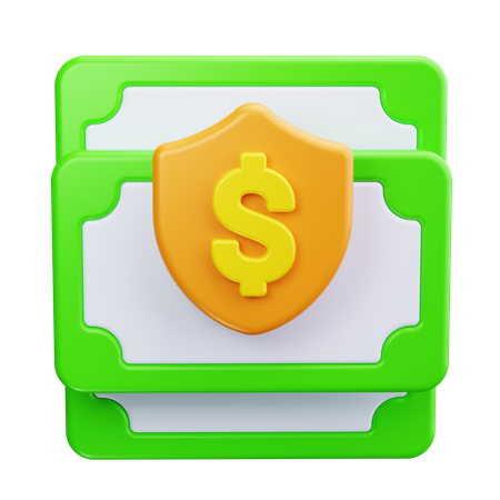 Protección del dinero  3D Icon