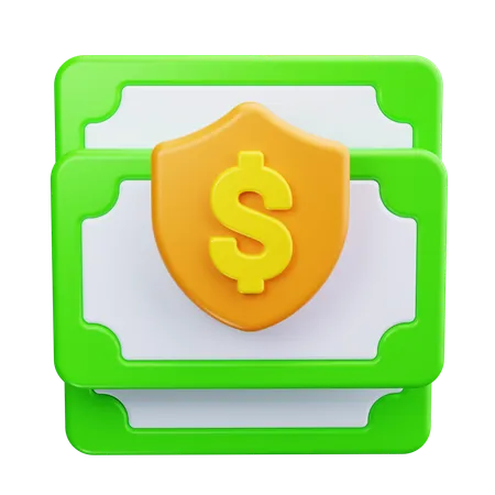 Protección del dinero  3D Icon