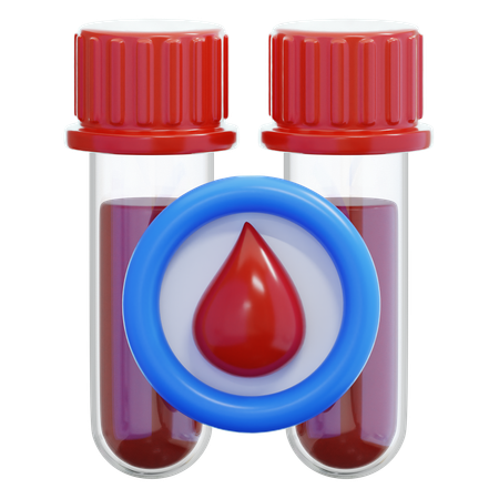 Análisis de sangre para la diabetes  3D Icon