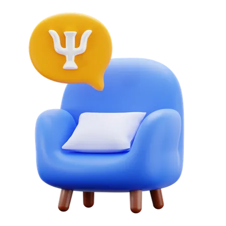 Psychiatrist Chair  3D Icon