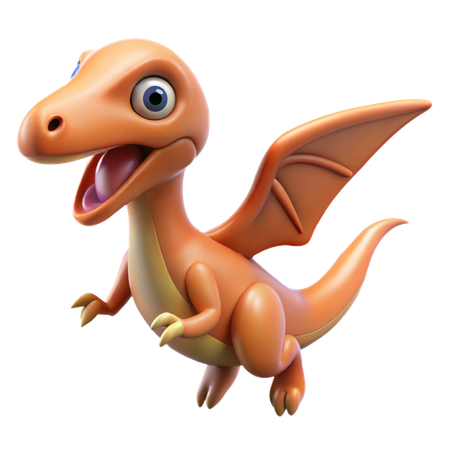 Dinossauro Pterodáctilo  3D Icon