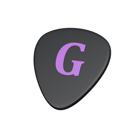 Púa de guitarra  3D Icon