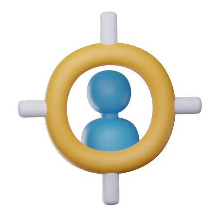 Público-alvo  3D Icon