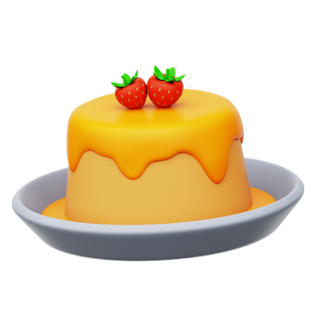 Pudding Cake  3D Icon