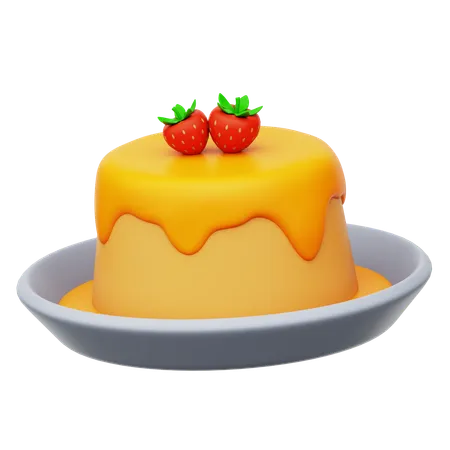 Pudding Cake  3D Icon