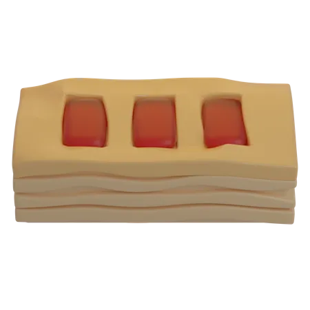 Puff Pastry  3D Icon