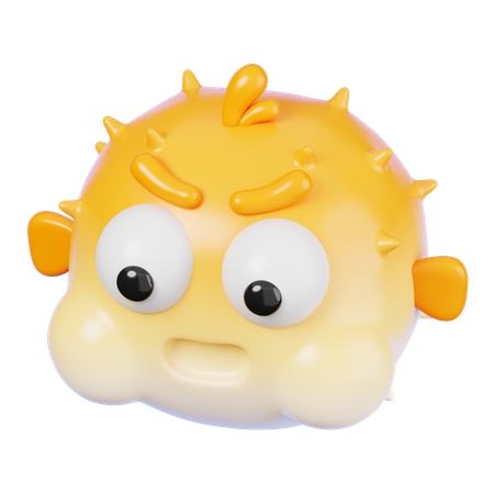 Puffer fish  3D Icon