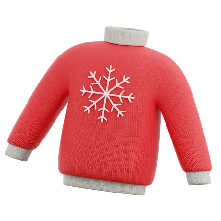 Pull flocon de neige  3D Icon