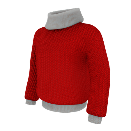 Pull rouge du père Noël  3D Icon