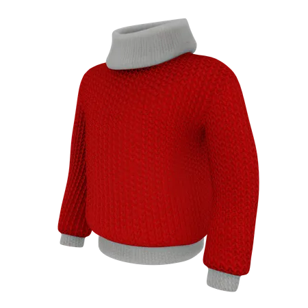 Pull rouge du père Noël  3D Icon