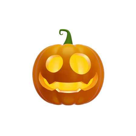 Pumpkin Lantern  3D Illustration