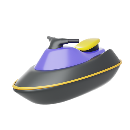 Purple Boats  3D Icon