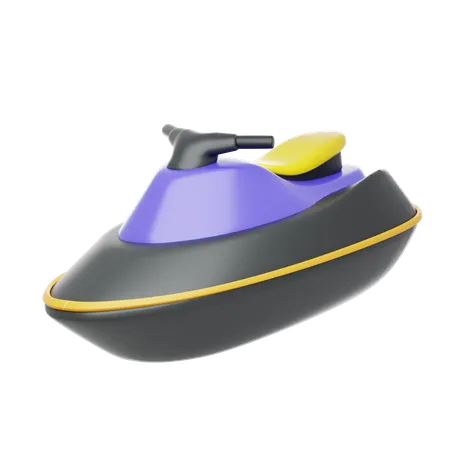 Purple Boats  3D Icon