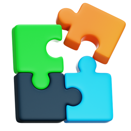 Puzzle  3D Icon