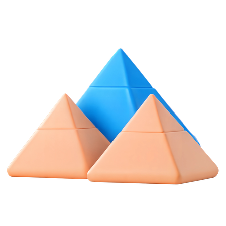 Pyramids of Giza  3D Icon