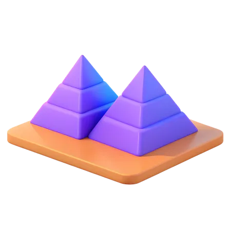 Pyramids of Giza  3D Icon