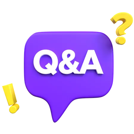 Q And A Chat  3D Icon