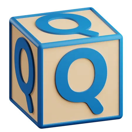 Q Letter  3D Icon