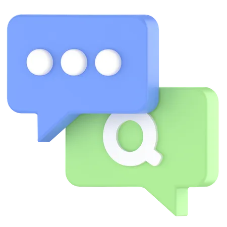 QnA  3D Icon