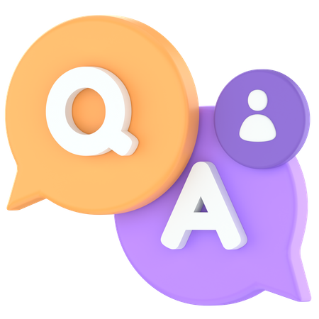 QnA  3D Icon