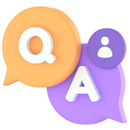 QnA  3D Icon