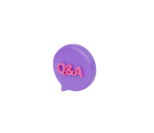 Qna Message Bubble  3D Icon