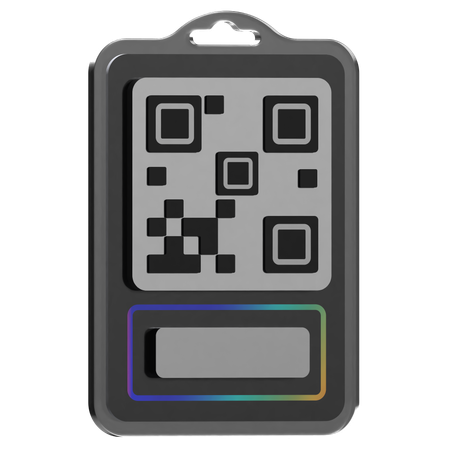 QR-Code-Abzeichen  3D Icon