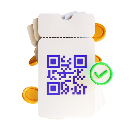 Coupon qr  3D Icon