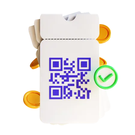 Coupon qr  3D Icon