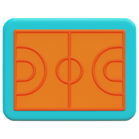 Quadra de basquete  3D Icon