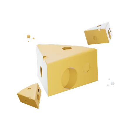 Queijo  3D Icon