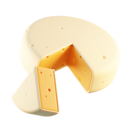 Queijo camembert  3D Icon