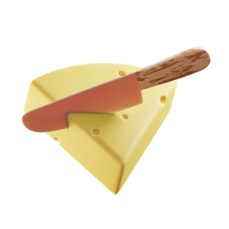 Queijo fatiado  3D Icon