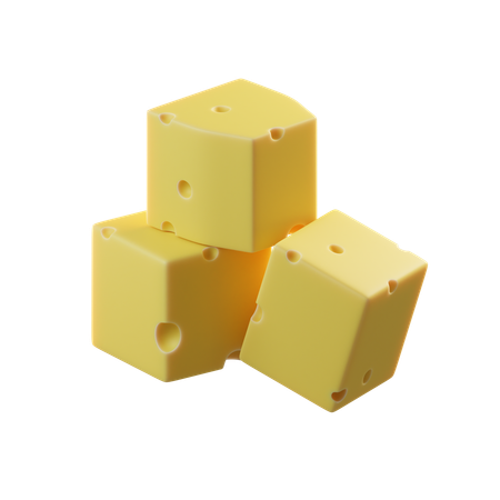 Queijo fresco  3D Icon