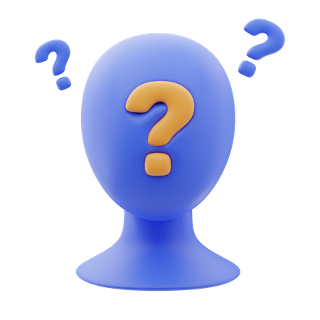 Tête de question  3D Icon