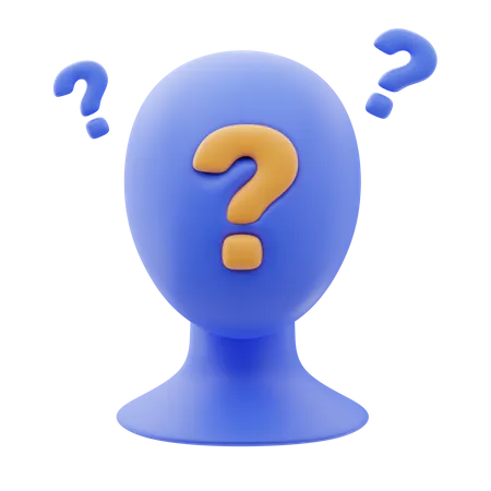 Tête de question  3D Icon