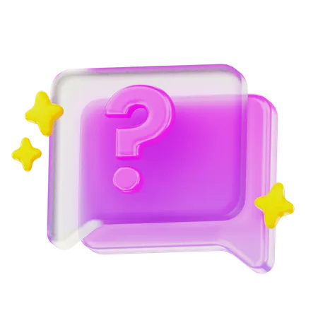 Question Message  3D Icon