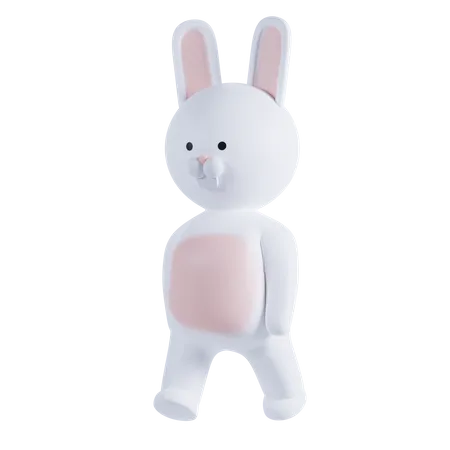 Rabbit Cute Pose  3D Illustration