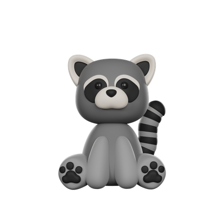 Raccoon  3D Icon