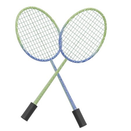 RACKETS BADMINTON  3D Icon