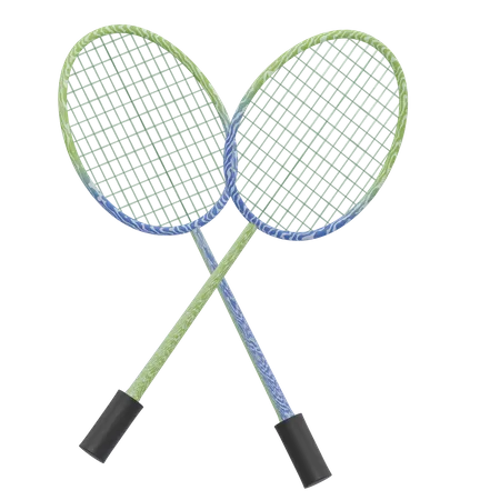 RACKETS BADMINTON  3D Icon