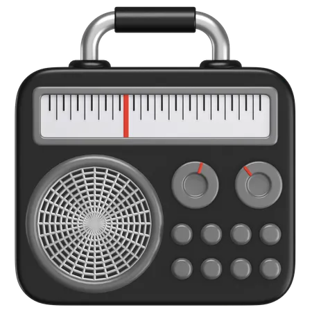 Rádio  3D Icon