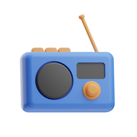 Radio  3D Icon