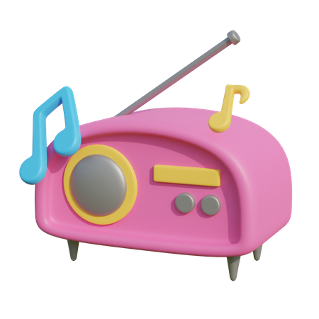 Rádio  3D Illustration