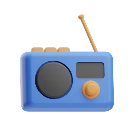 Radio  3D Icon