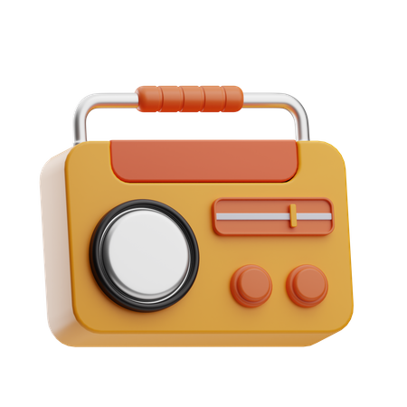 Rádio  3D Icon