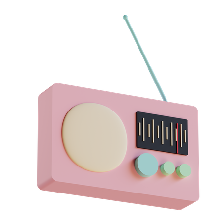 Rádio  3D Icon