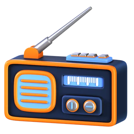 Rádio  3D Icon