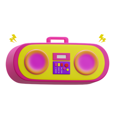 Radio Music  3D Icon