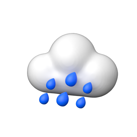 Rain  3D Icon